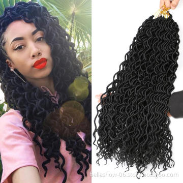Hot sell faux locs goddess faux locs  crochet faux locs hair dreadlocks  synthetic dreadlocks